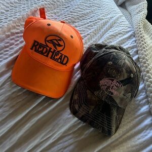 Hunting hat (neon orange and camo)